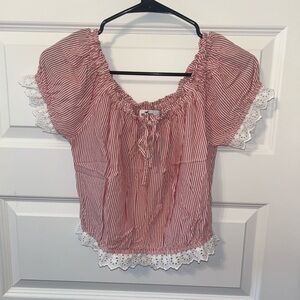 NWOT Hollister off the shoulder top